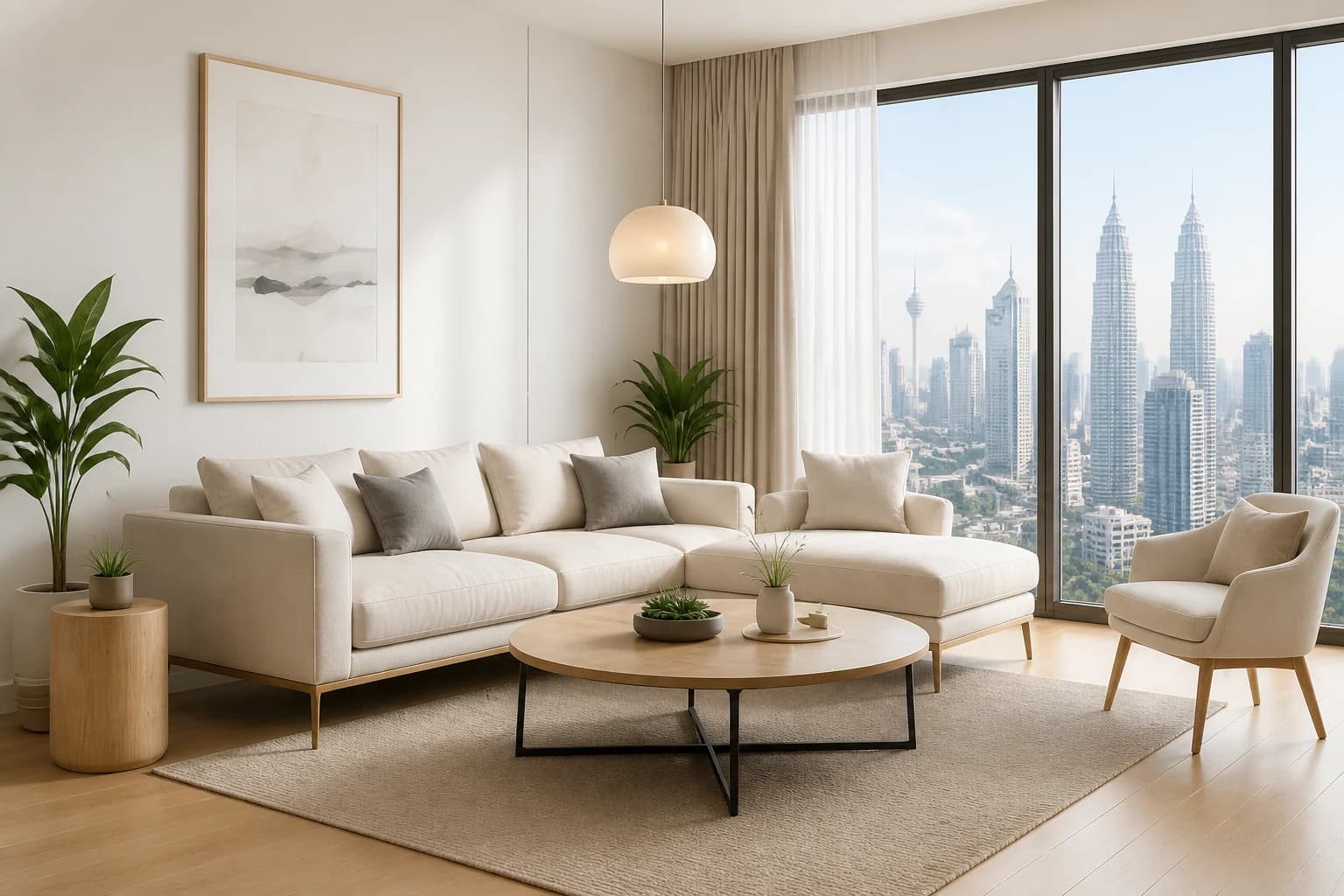 Bright modern condominium interior managed by YTE Group